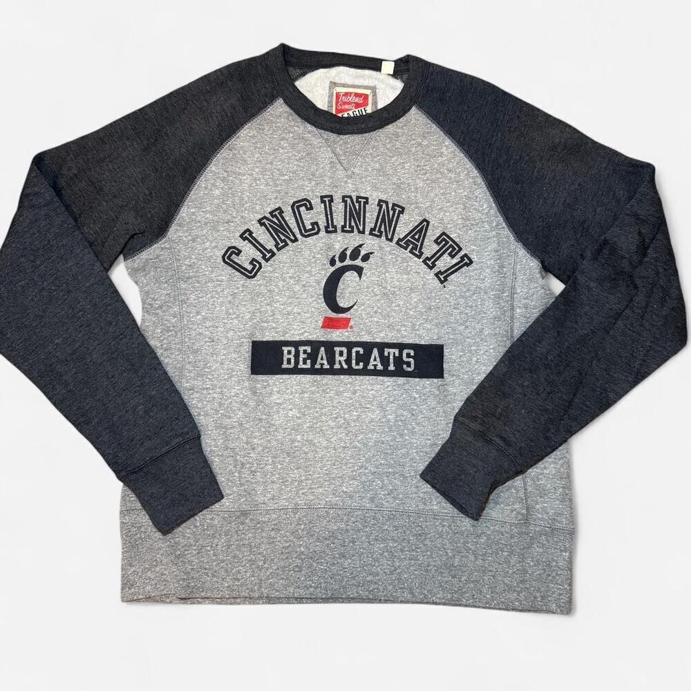 Grey UC Cincinnati Bearcats Crewneck Sweatshirt